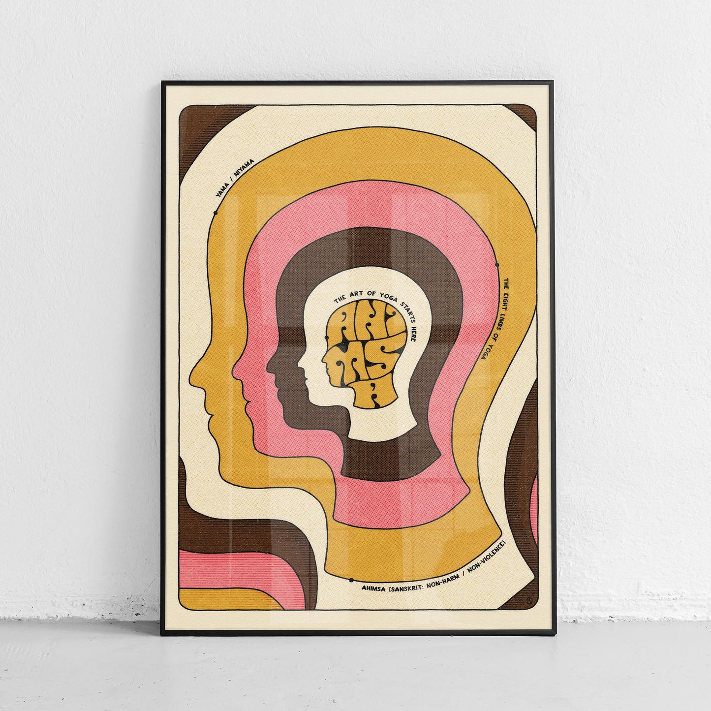 ahimsa art design yoga starts here animal friendly non-harm non-violent non-violence yama poster niyama print wall art decor https://manelephantandmonkey.com https://www.etsy.com/shop/harmonyamplifier/?etsrc=sdt
yoga ahimsa patanjali 8 limbs of yoga