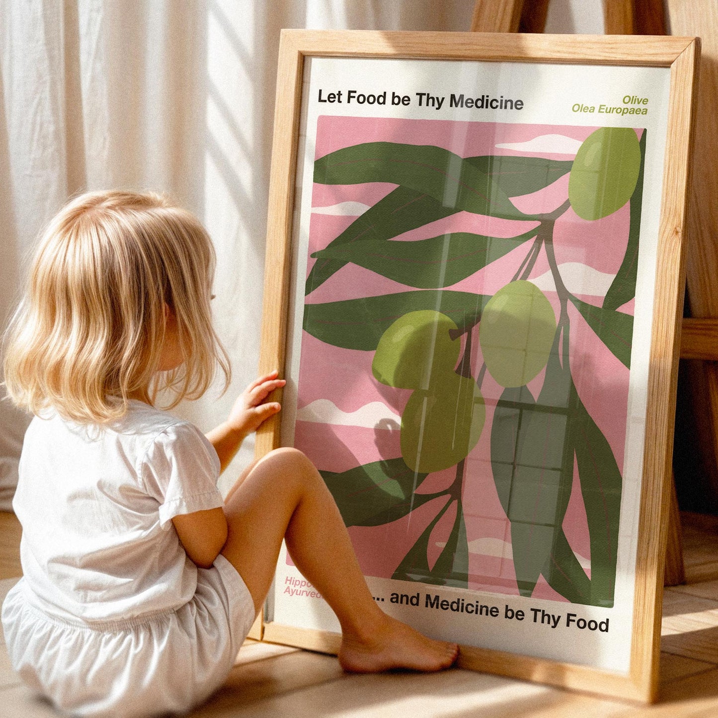 Let Food Be Thy Medicine and Medicine Be Thy Food Poster – Olive (Olea Europaea)