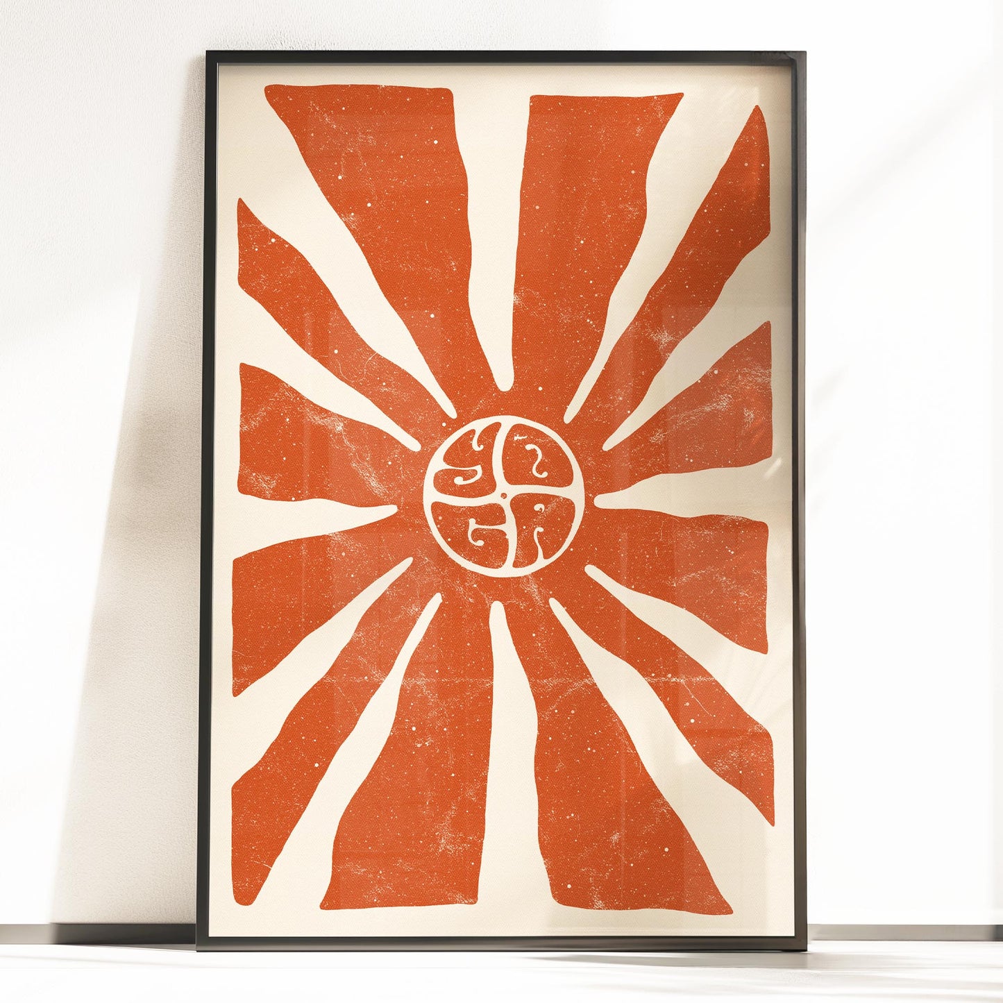Yoga Sun Rays Poster - Embrace Calm, Balance, and Inner Peace